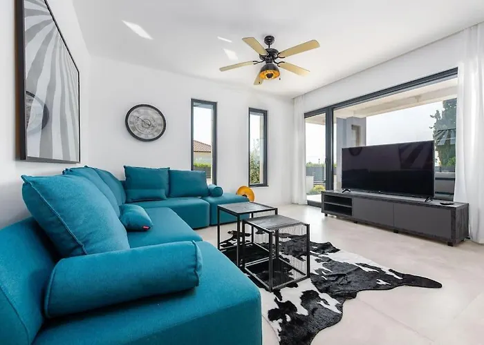 Brand New Olivia 30m From The Sea With Heated Pool And Jacuzzi Villa Zaton (Zadar)