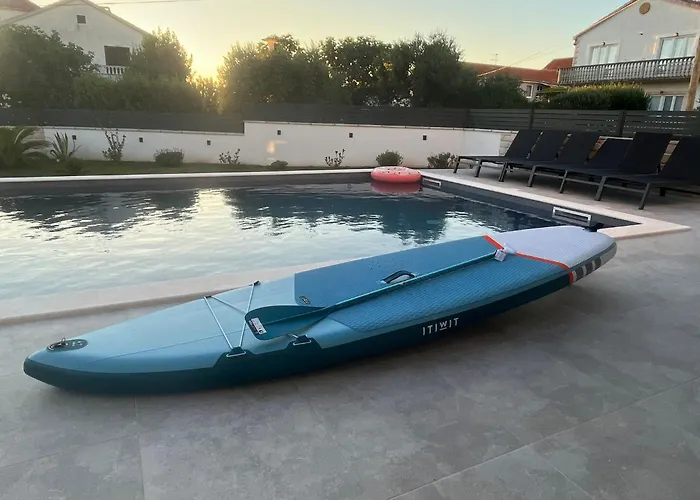 Brand New Olivia 30m From The Sea With Heated Pool And Jacuzzi * Zaton (Zadar)